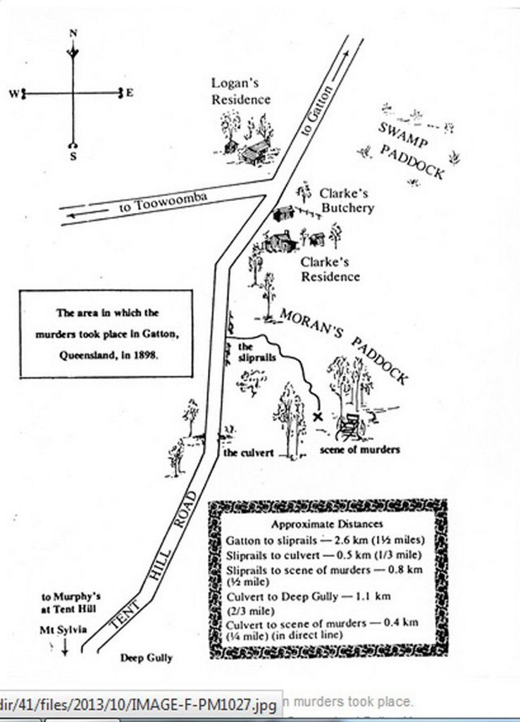 The area in which the Gatton murders took place. The area in which the Gatton murders took place.