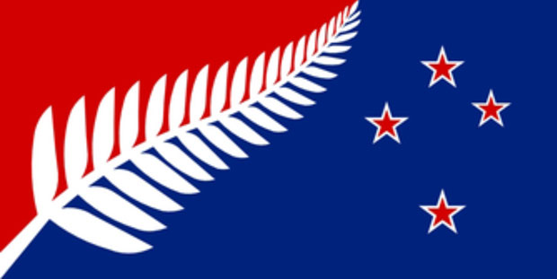 Silver Fern (Black, White and Blue) - by Kyle Lockwood