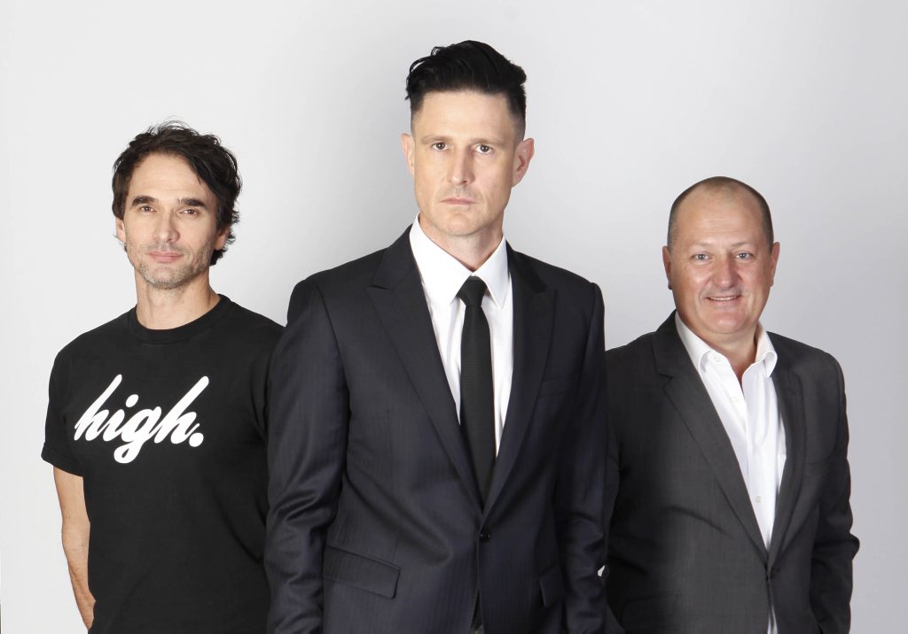 Todd Sampson, Wil Anderson and Russel Howcroft star in the TV series Gruen. Todd Sampson, Wil Anderson and Russel Howcroft star in the TV series Gruen.
