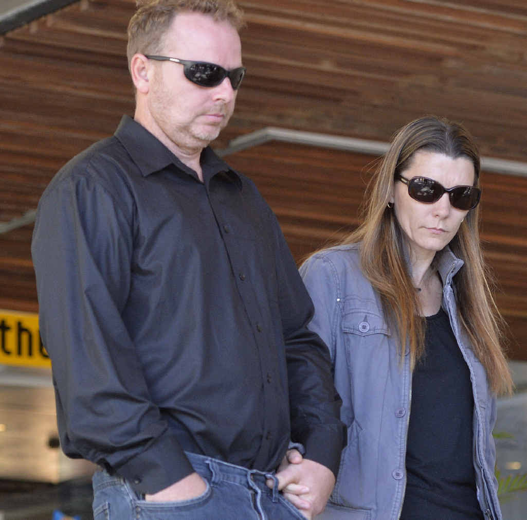 TOUGH CIRCUMSTANCES: Brenden Bennetts’ parents leave Ipswich Magistrates Court yesterday. TOUGH CIRCUMSTANCES: Brenden Bennetts’ parents leave Ipswich Magistrates Court yesterday.