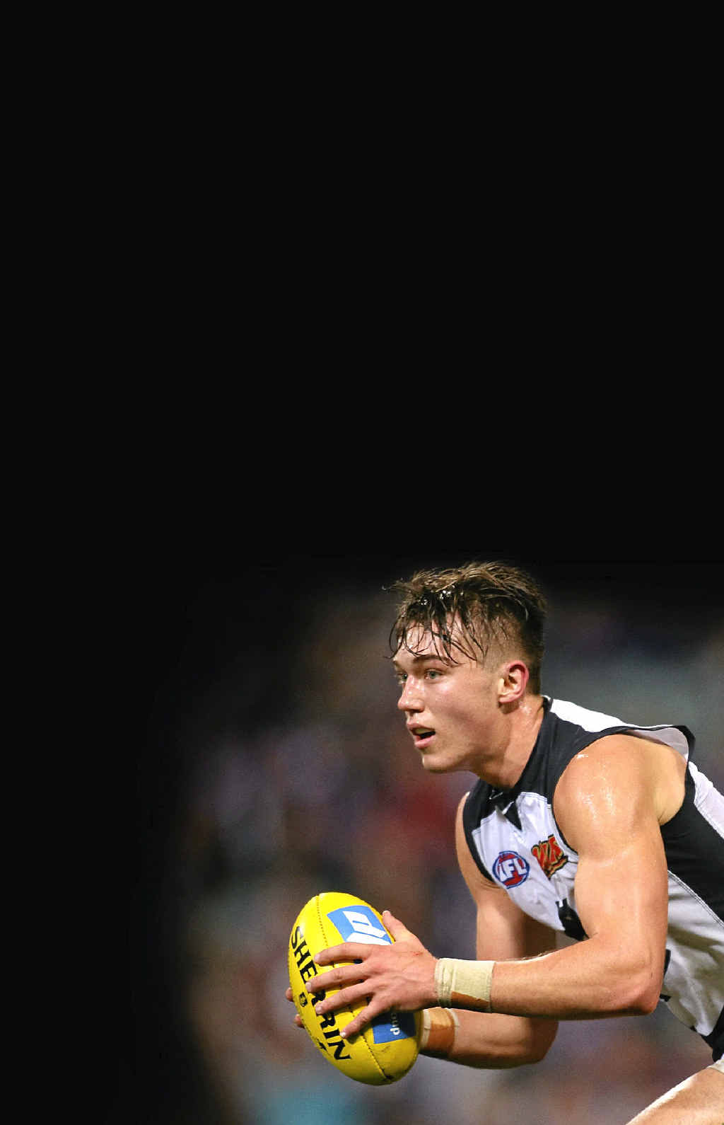 OUT OF THE BLUE: Patrick Cripps and (left) Harris Andrews. OUT OF THE BLUE: Patrick Cripps and (left) Harris Andrews.