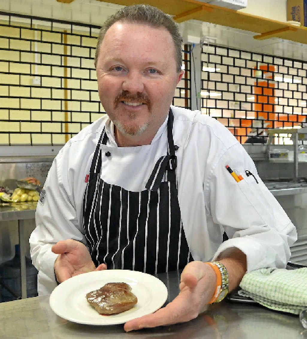 TASTY DISH: It might look like a normal steak, but this fillet was slow-cooked with the latest molecular gastronomy methods. TASTY DISH: It might look like a normal steak, but this fillet was slow-cooked with the latest molecular gastronomy methods.