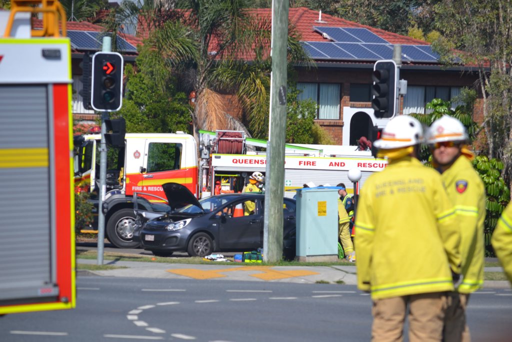 A DRIVER allegedly crashed into numerous cars at an intersection on Warwick Rd and drove off. Photo Contributed A DRIVER allegedly crashed into numerous cars at an intersection on Warwick Rd and drove off. Photo Contributed