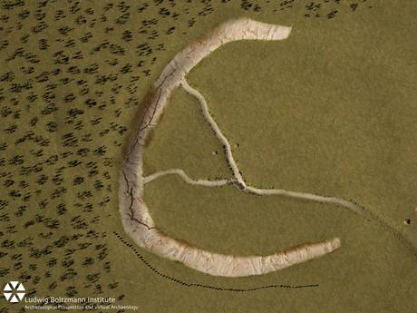 An impression of the Durrington Walls horseshoe An impression of the Durrington Walls horseshoe