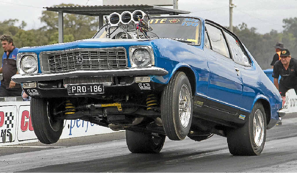 RACING: Michael Douglas shows his style in his supercharged LJ Torana in the Six Banger Nationals at the Warwick Dragway. RACING: Michael Douglas shows his style in his supercharged LJ Torana in the Six Banger Nationals at the Warwick Dragway.