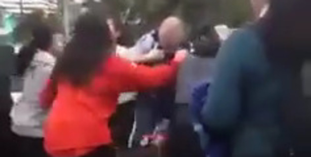 The fight was captured on video and posted on social media. Photo / Facebook The fight was captured on video and posted on social media. Photo / Facebook