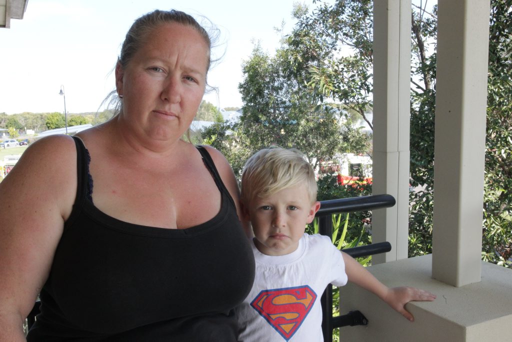 Unity College Year 2 student Lincoln Hitchings and his mum Yasmin were devastated by a fire which detroyed Lincoln's classroom next door to their home. Photo Stuart Cumming/ Sunshine Coast Daily Unity College Year 2 student Lincoln Hitchings and his mum Yasmin were devastated by a fire which detroyed Lincoln's classroom next door to their home. Photo Stuart Cumming/ Sunshine Coast Daily