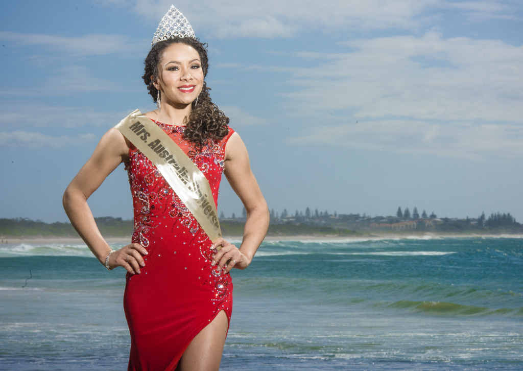 INSPIRED: Mrs Universe Australia Joelle Webber returns to her home in Angourie after competing in the world title in Belarus. INSPIRED: Mrs Universe Australia Joelle Webber returns to her home in Angourie after competing in the world title in Belarus.