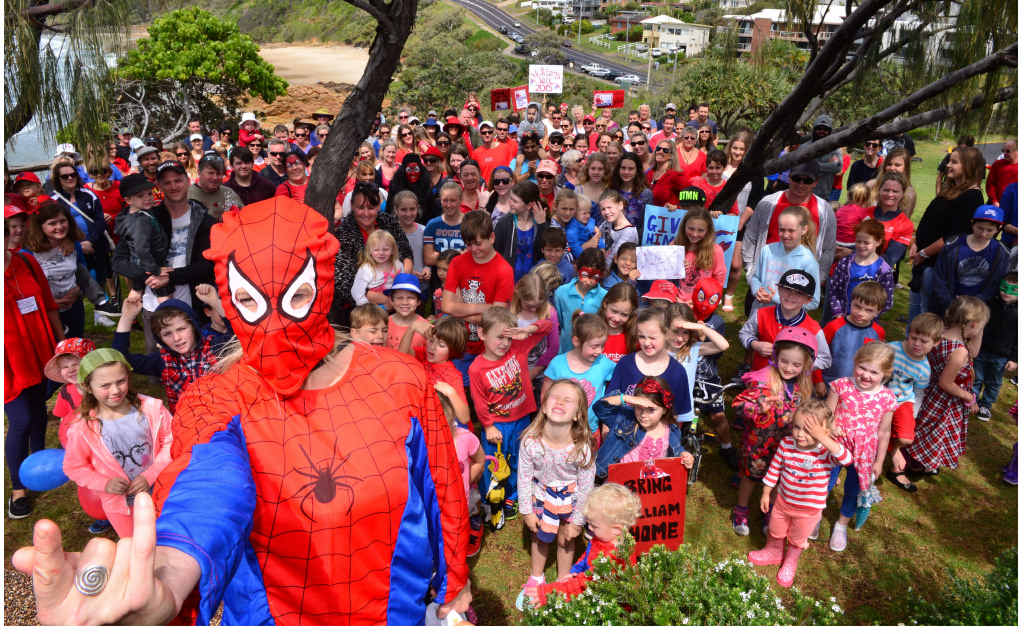 LEADING THE WAY: Walk for William started in Coolum and almost 200 people turned out in support. LEADING THE WAY: Walk for William started in Coolum and almost 200 people turned out in support.