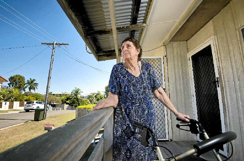 NEW START: Thelma Thwaite has lived in a beach house on Scallop St, built by her husband, for half a century. NEW START: Thelma Thwaite has lived in a beach house on Scallop St, built by her husband, for half a century.