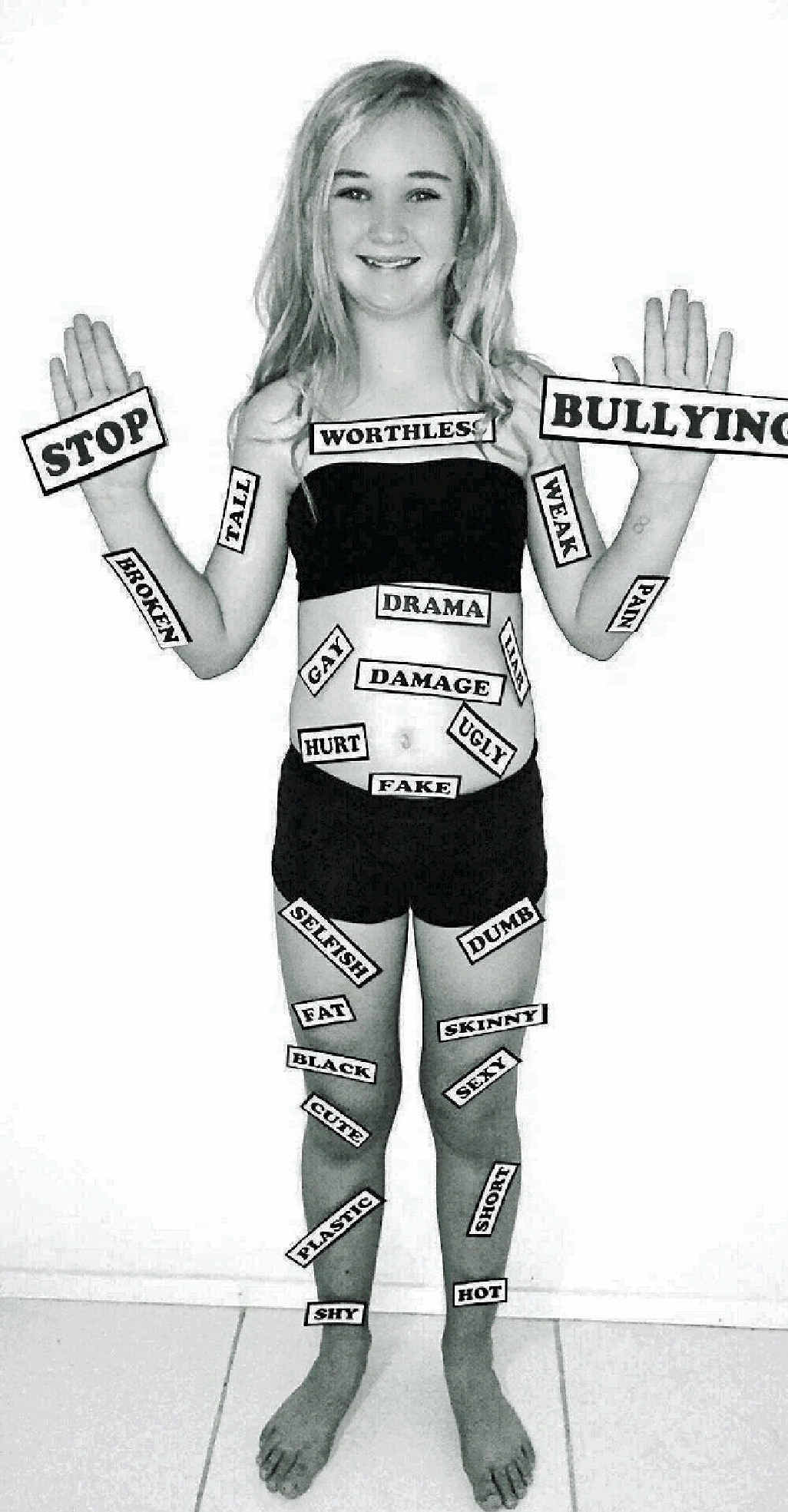 To send a message to trolls, Tahlia Gook created an image people couldn't ignore. To send a message to trolls, Tahlia Gook created an image people couldn't ignore.