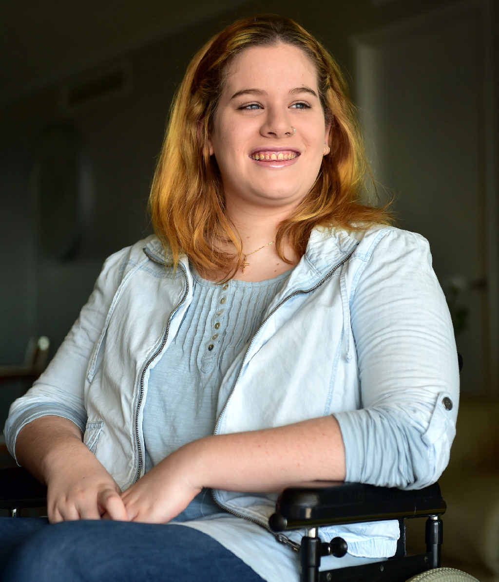 DOING IT TOUGH: Jaimie Joblin, of Caloundra, suffers from lyme disease and is asking the community for help to buy a wheelchair. DOING IT TOUGH: Jaimie Joblin, of Caloundra, suffers from lyme disease and is asking the community for help to buy a wheelchair.