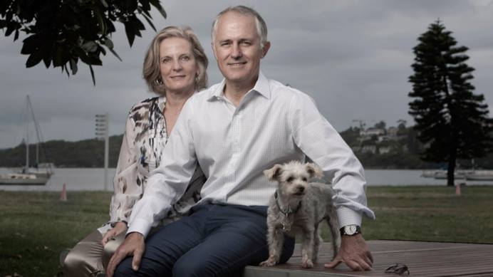 Malcolm Turnbull and wife Lucy. Malcolm Turnbull and wife Lucy.
