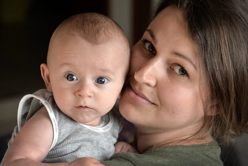 Eleven week old Nalu with her mother Chynea Dawson. Eleven week old Nalu with her mother Chynea Dawson.