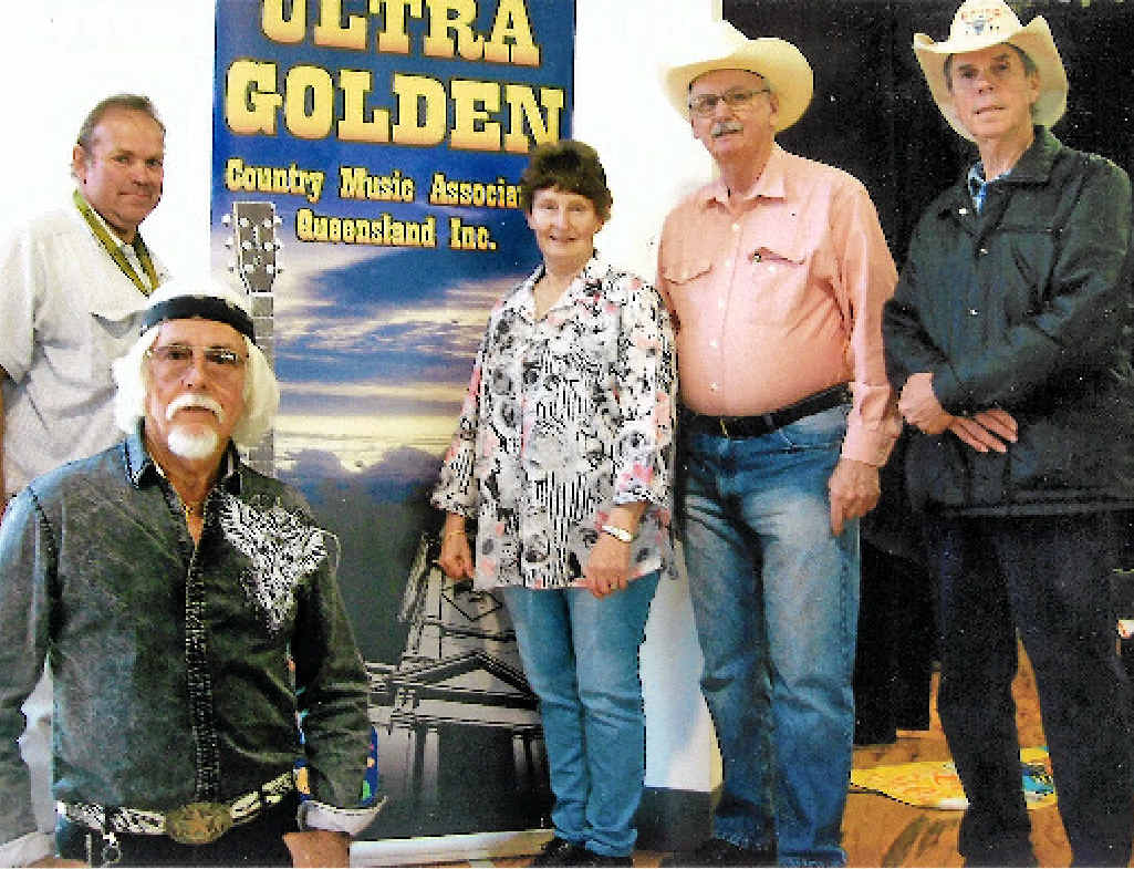 The Ultra Golden Country Music Club In-house band Mike Spence, Peter Rutherford, Carolyn Pierce, Kevin Stow and Allan Polley.