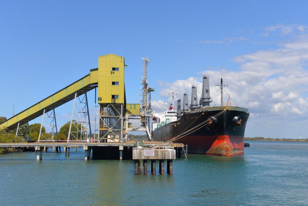 A sugar ship at the Port of Bundaberg. A sugar ship at the Port of Bundaberg.