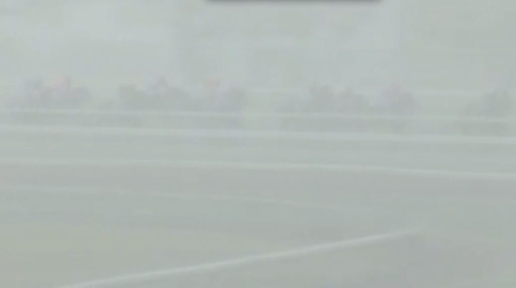 Horses are barely visible in a hail storm white out during race four at Grafton on Thursday, 9th September, 2015. Horses are barely visible in a hail storm white out during race four at Grafton on Thursday, 9th September, 2015.