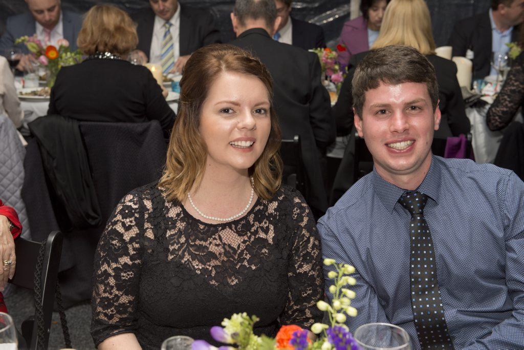 ( From left ) April Lancaster-Smith ( Carnival Ambassador ) and Barry Buytendorp at the Magical Gala Dinner in Queens Park. Toowoomba Carnival of Flowers.