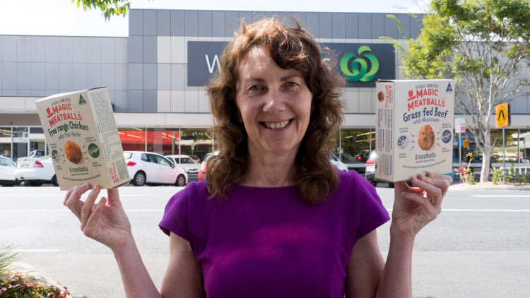 Alison Heagney with the products based on her recipes. Alison Heagney with the products based on her recipes.