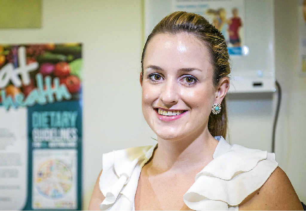 PEACH PROGRAM: Dietitian Megan Leane at the GP Superclinic, Gladstone. PEACH PROGRAM: Dietitian Megan Leane at the GP Superclinic, Gladstone.