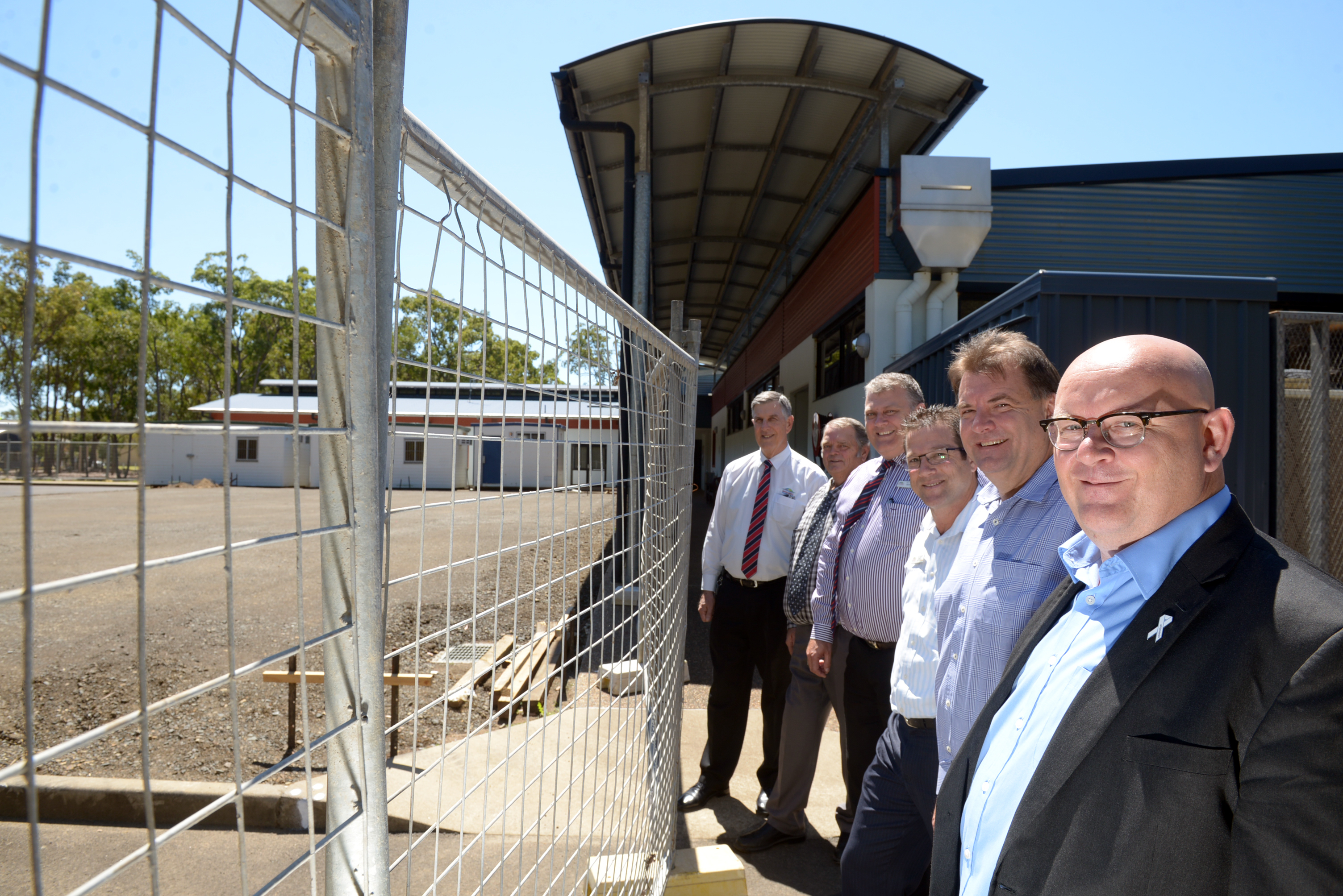 NEW BUILDING: Associate Vice-Chancellor for the Wide Bay Burnett Region Professor Andy Bridges, Member for Burnett Stephen Bennett, Bundaberg Regional Council ceo Peter Byrne, deputy mayor David Batt and councillors, Alan Bush and Wayne Honor, visit CQUniversity Bundaberg campus to inspect the building sites of two new facilities being constructed on the campus. Work is currently underway on a bra NEW BUILDING: Associate Vice-Chancellor for the Wide Bay Burnett Region Professor Andy Bridges, Member for Burnett Stephen Bennett, Bundaberg Regional Council ceo Peter Byrne, deputy mayor David Batt and councillors, Alan Bush and Wayne Honor, visit CQUniversity Bundaberg campus to inspect the building sites of two new facilities being constructed on the campus. Work is currently underway on a bra
