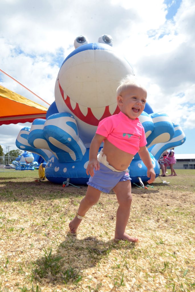 SPLISH SPLASH: Ella Palmer having fun at Waterworld at the Bundaberg Entertainment Precinct on Sunday, 20 September 2015. Photo: Max Fleet / NewsMail SPLISH SPLASH: Ella Palmer having fun at Waterworld at the Bundaberg Entertainment Precinct on Sunday, 20 September 2015. Photo: Max Fleet / NewsMail
