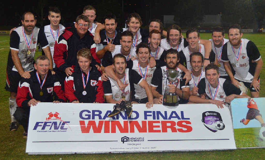 GRAND EFFORT: The Richmond Rovers premier division team after the club’s latest grand final triumph. GRAND EFFORT: The Richmond Rovers premier division team after the club’s latest grand final triumph.