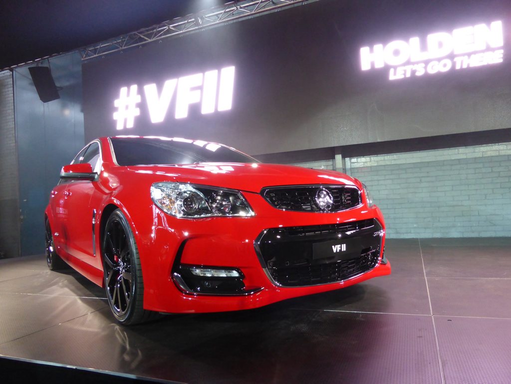 New VFII Commodore at a gathering of every variant of Holden Commodore at the Holden plant in Port Melbourne. Photo: Iain Curry / Sunshine Coast Daily New VFII Commodore at a gathering of every variant of Holden Commodore at the Holden plant in Port Melbourne. Photo: Iain Curry / Sunshine Coast Daily