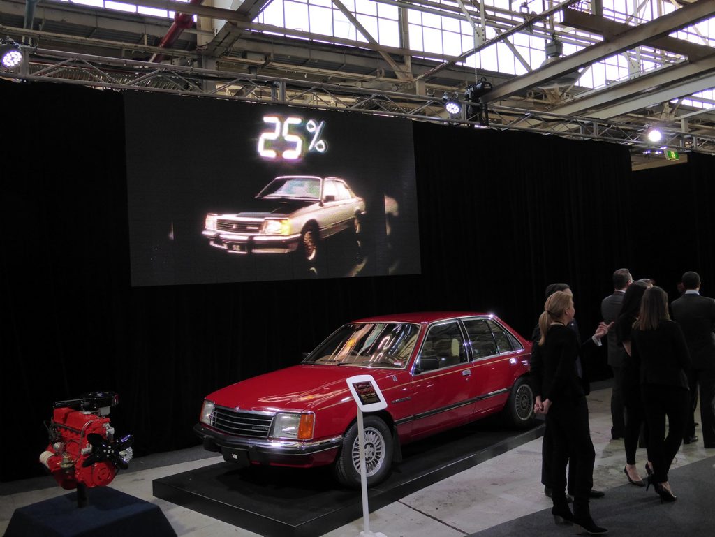 The original 5.0-litre V8 VB Commodore at a gathering of every variant of Holden Commodore at the Holden plant in Port Melbourne. Photo: Iain Curry / Sunshine Coast Daily The original 5.0-litre V8 VB Commodore at a gathering of every variant of Holden Commodore at the Holden plant in Port Melbourne. Photo: Iain Curry / Sunshine Coast Daily