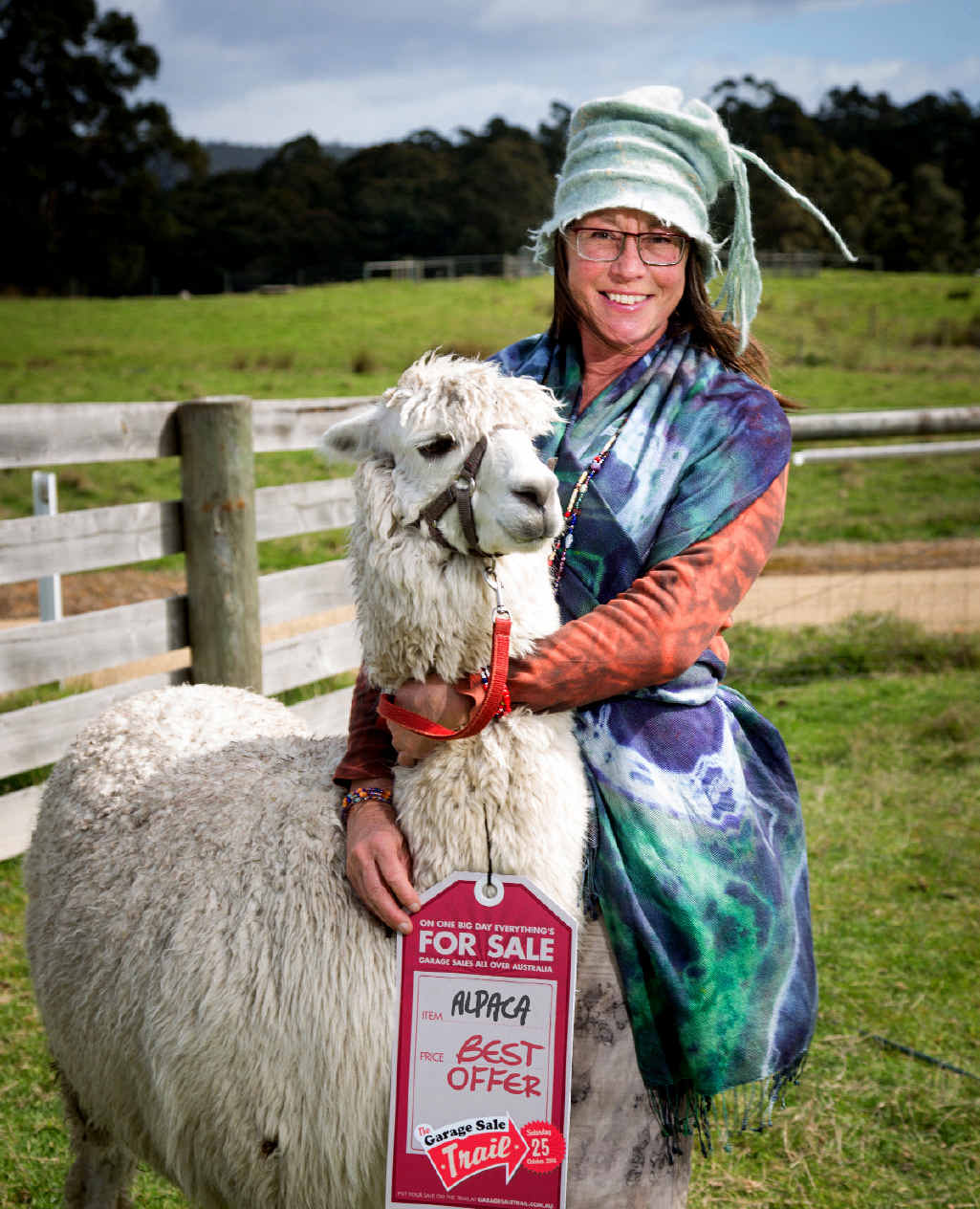 You might not have a cute alpaca for sale like Sally McDonald last year, but it’s likely that you have lots of clutter you’d like to lose in the 2015 Garage Sale Trail. You might not have a cute alpaca for sale like Sally McDonald last year, but it’s likely that you have lots of clutter you’d like to lose in the 2015 Garage Sale Trail.