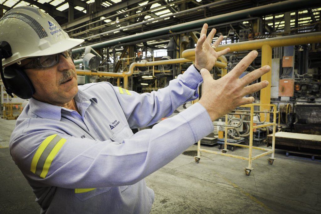 Boyne Smelters Ltd general manager operations Joe Rea in the metal products area. Photo Mike Richards / The Observer Boyne Smelters Ltd general manager operations Joe Rea in the metal products area. Photo Mike Richards / The Observer