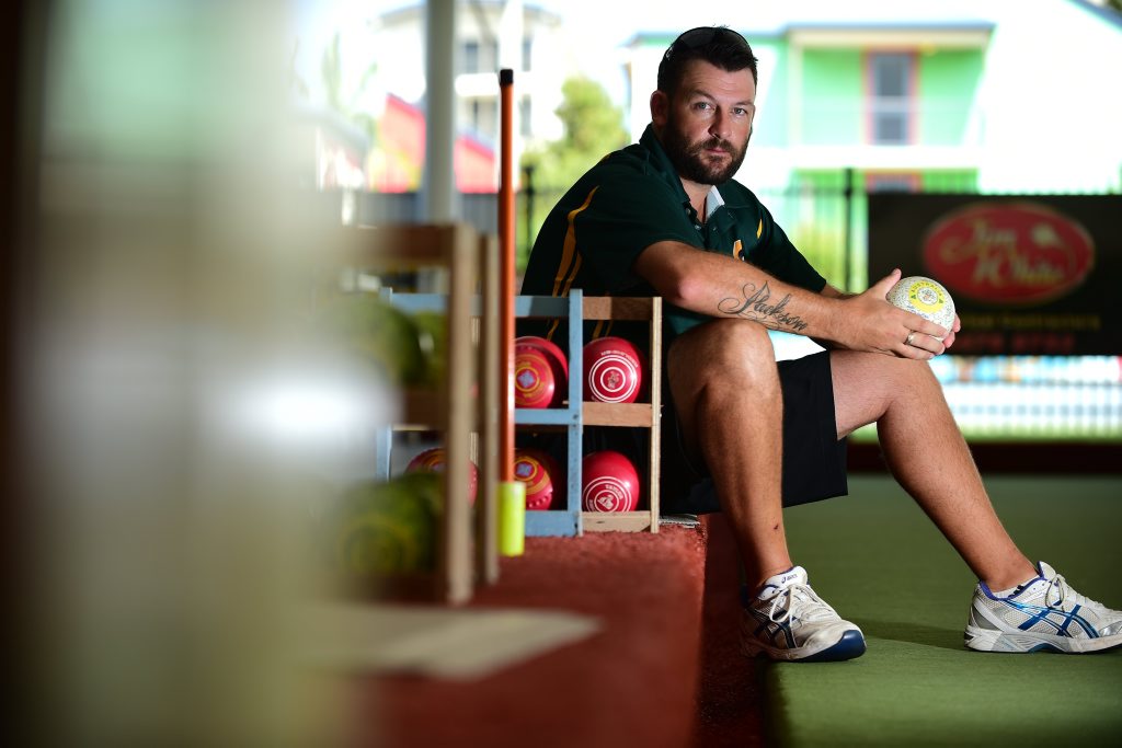 Mark Casey, Australian international bowls player, pictured at Mooloolaba Bowls Club. Photo: Iain Curry / Sunshine Coast Daily Mark Casey, Australian international bowls player, pictured at Mooloolaba Bowls Club. Photo: Iain Curry / Sunshine Coast Daily