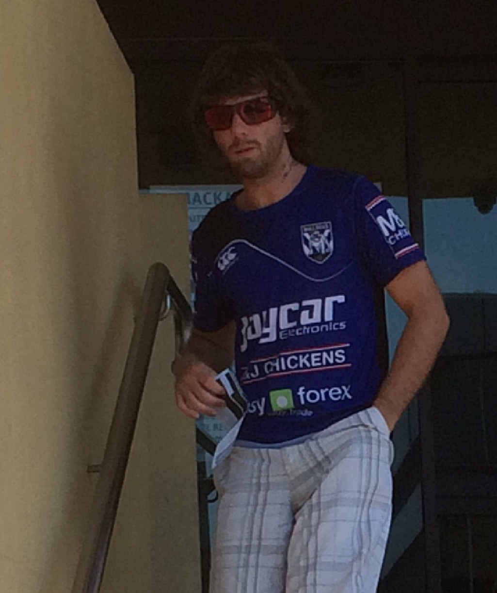 CHARGE: Joshua Don Francis Wales leaving Mackay courthouse yesterday. CHARGE: Joshua Don Francis Wales leaving Mackay courthouse yesterday.