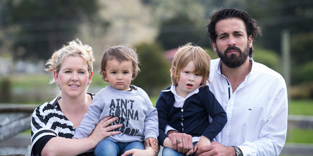 Mohamad Ouzoun, who came to New Zealand eight years ago from Syria, with his partner Michelle and their sons Noah and Zain. Photo / Jason Oxenham
Mohamad Ouzoun, who came to New Zealand eight years ago from Syria, with his partner Michelle and their sons Noah and Zain. Photo / Jason Oxenham