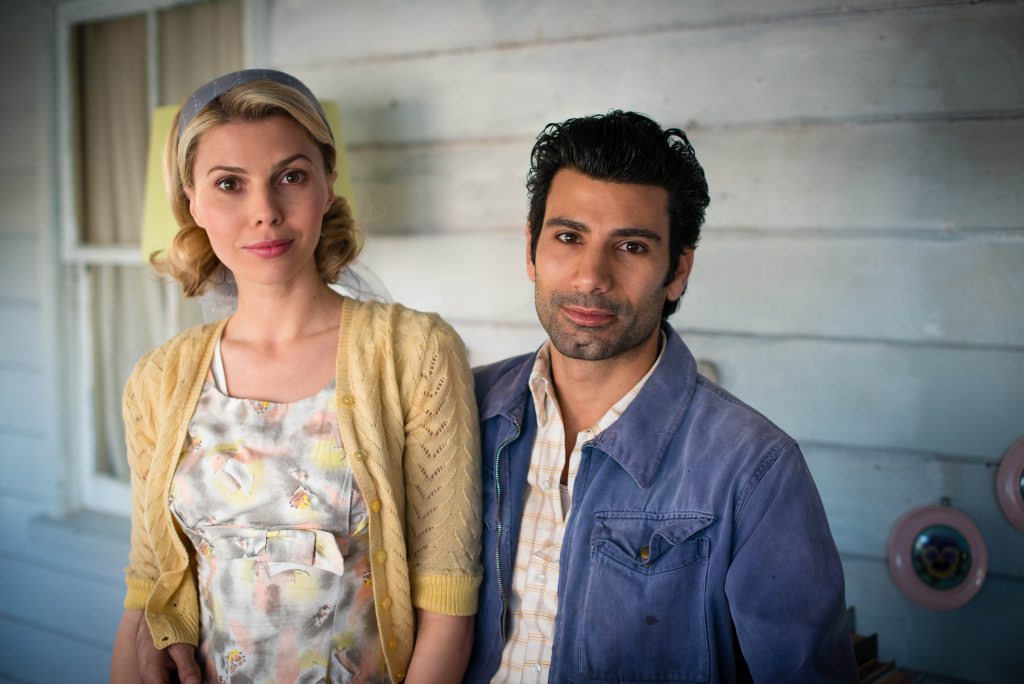 Aldo Mignone and Abby Earl in a scene from A Place To Call Home. Aldo Mignone and Abby Earl in a scene from A Place To Call Home.