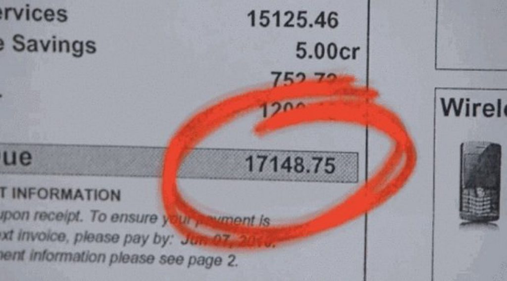 WOW! Bet you don't want to see this on your phone bill. WOW! Bet you don't want to see this on your phone bill.