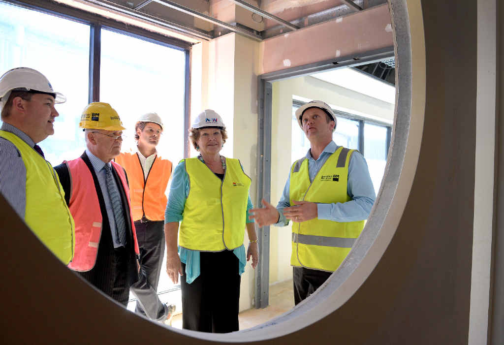 LOOKING HEALTHY: Construction of the new Byron Bay Hospital is now at ‘lock up’ stage and is expected to open mid-2016. LOOKING HEALTHY: Construction of the new Byron Bay Hospital is now at ‘lock up’ stage and is expected to open mid-2016.