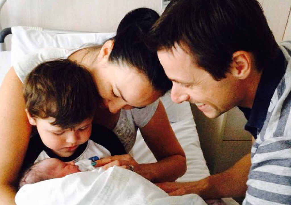 THEN THERE WERE FOUR: The Lawther family has just welcomed a new baby girl, Amalie. THEN THERE WERE FOUR: The Lawther family has just welcomed a new baby girl, Amalie.