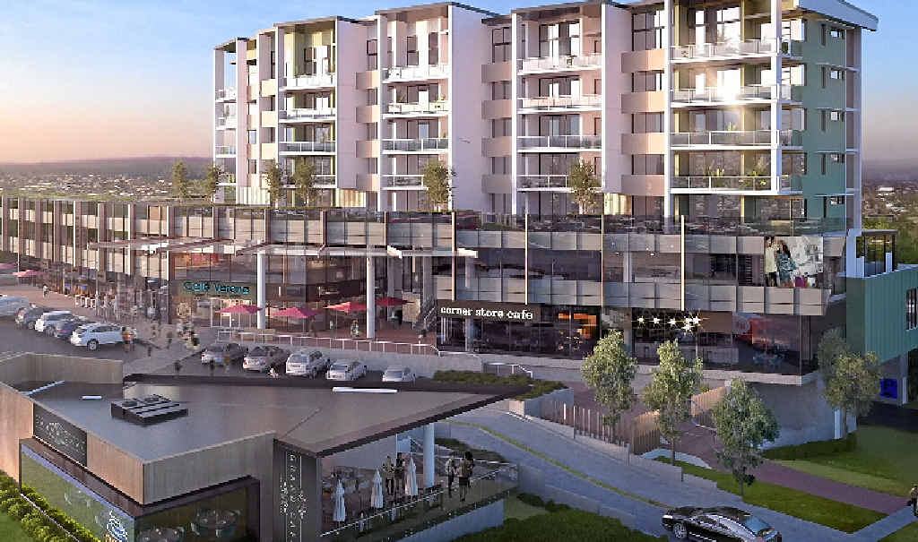 GOING UP: The multi-level South Central precinct will be located at the intersection of Ruthven and Perth Sts, South Toowoomba. GOING UP: The multi-level South Central precinct will be located at the intersection of Ruthven and Perth Sts, South Toowoomba.