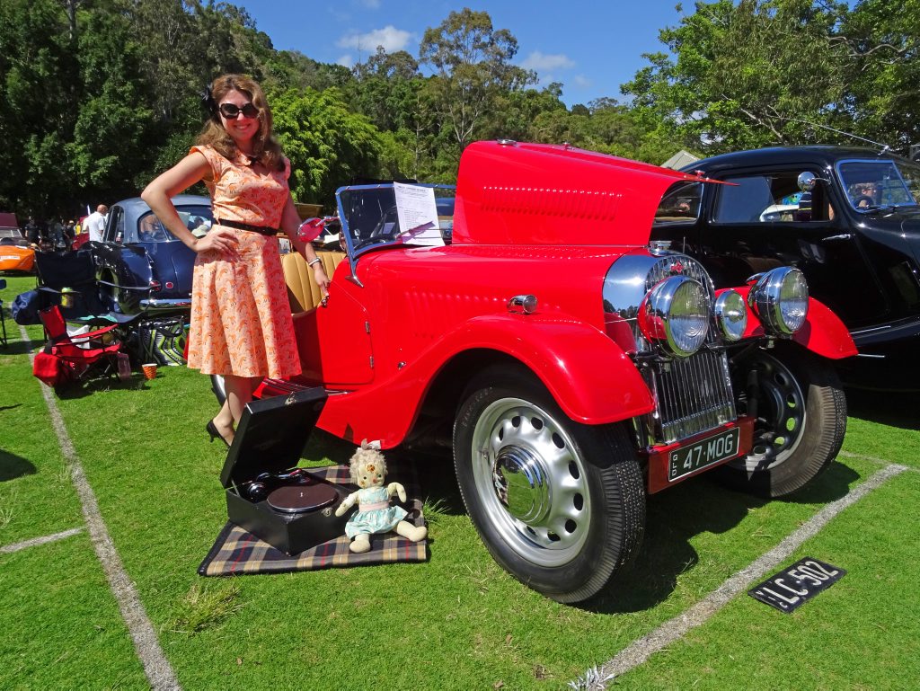 CLASSIC DAY: Retro setup with a 1947 Morgan 4/4 at the Noosa Beach Classic Car Club's annual show at Noosa Heads last year CLASSIC DAY: Retro setup with a 1947 Morgan 4/4 at the Noosa Beach Classic Car Club's annual show at Noosa Heads last year