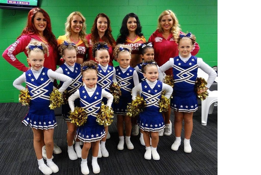 HELPING OUT: Brisbane Broncos cheer squad members are on their way to the NRL Grand Final with the help of Toowoomba City Cheerleaders and members. HELPING OUT: Brisbane Broncos cheer squad members are on their way to the NRL Grand Final with the help of Toowoomba City Cheerleaders and members.