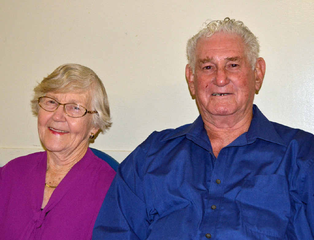 DATE NIGHT: A night out for Rose and John Wood at the Apple Tree Creek Memorial Hall. No ghostly sightings were to be had. DATE NIGHT: A night out for Rose and John Wood at the Apple Tree Creek Memorial Hall. No ghostly sightings were to be had.