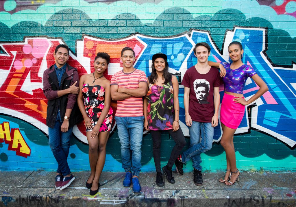 Liam Talty, Majeda Beatty, Aaron McGrath, Leonie Whyman, Christian Byers and Madeleine Madden star in Ready For This. Liam Talty, Majeda Beatty, Aaron McGrath, Leonie Whyman, Christian Byers and Madeleine Madden star in Ready For This.