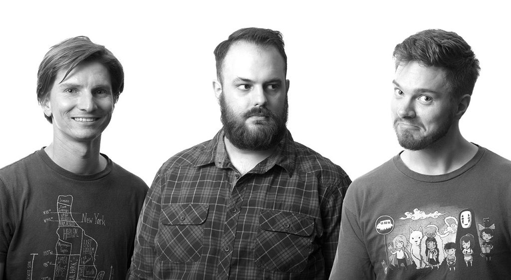 Luke Muscat, left with the other founders of Prettygreat Phil Larsen and Hugh Walters. Luke Muscat, left with the other founders of Prettygreat Phil Larsen and Hugh Walters.