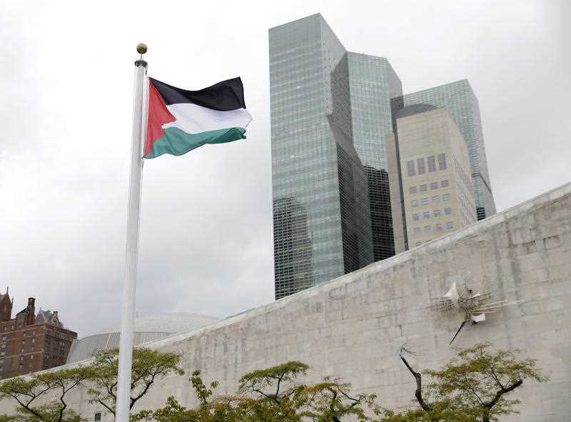 The Palestinian flag flies for the first time at U.N. headquarters, Wednesday, Sept. 30, 2015. The Palestinian flag flies for the first time at U.N. headquarters, Wednesday, Sept. 30, 2015.