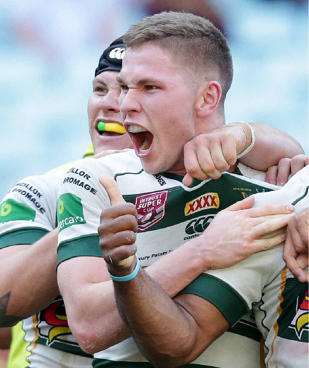 MATT’S MAGIC: Man of the match Matt Parcell shouts his delight on the way to the Ipswich Jets completing a brilliant season with yesterday’s 26-12 victory in Sydney. MATT’S MAGIC: Man of the match Matt Parcell shouts his delight on the way to the Ipswich Jets completing a brilliant season with yesterday’s 26-12 victory in Sydney.