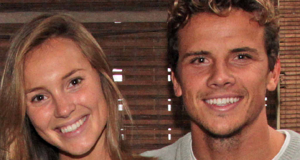 ENGAGED: Ashley Osborne and Julian Wilson. ENGAGED: Ashley Osborne and Julian Wilson.