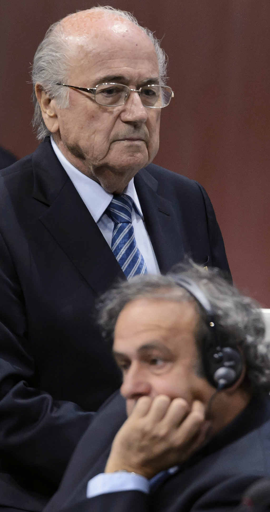 HARD TO SHIFT: FIFA president Sepp Blatter and UEFA president Michel Platini have both been under the spotlight. HARD TO SHIFT: FIFA president Sepp Blatter and UEFA president Michel Platini have both been under the spotlight.