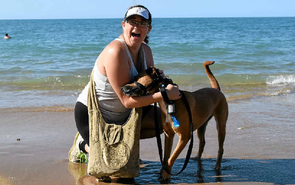 DOG OF A PROBLEM: Point Vernon woman Bec Nightingale said seeing left behind bags of dog droppings was her pet hate. DOG OF A PROBLEM: Point Vernon woman Bec Nightingale said seeing left behind bags of dog droppings was her pet hate.