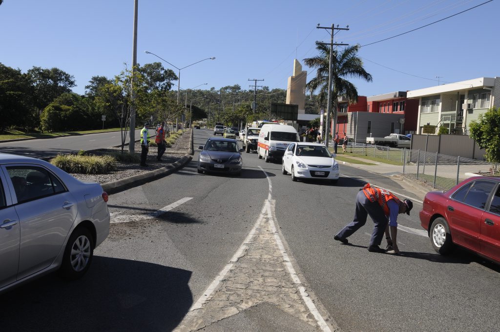 The corner of Breslin St and the Dawson Hwy. The corner of Breslin St and the Dawson Hwy.
